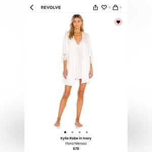 Revolve Kylie Robe in Ivory